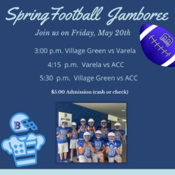 MAY 20th SPRING FOOTBALL JAMBOREE